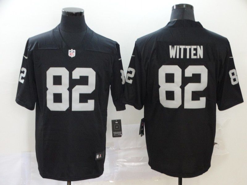 Men Oakland Raiders #82 Witten Black New Nike Limited Vapor Untouchable NFL Jerseys